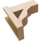 Ekena Millwork 6-in W x 14-in D x 14-in H Funston Block Rough Cedar Woodgrain TimberThane Outlooker, Primed Tan OUTUR060X14X14FST44RCPR - alternate 6